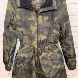 Lucky Brand Hooded Fur Anorak Jacket Large